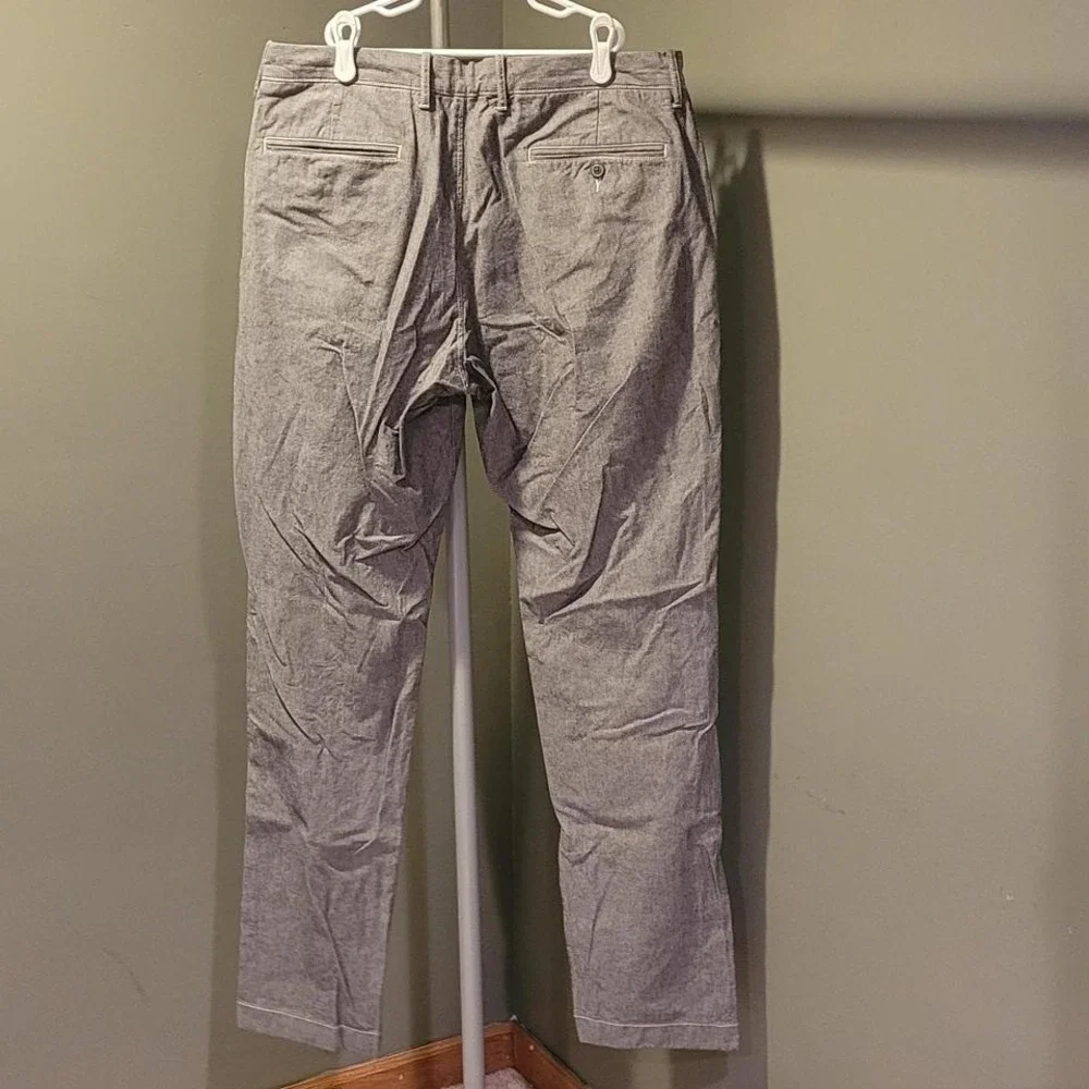 J.Crew 770 Straight Fit Stretch Cotton Pants Men's 33x34 Gray